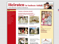 heiraten-sachsen-anhalt.de Webseite Vorschau