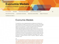 exonumia.eu Webseite Vorschau