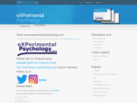 experimental-psychology.de Webseite Vorschau