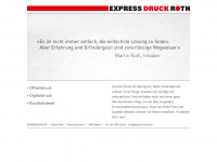 express-druck.ch Webseite Vorschau