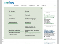 hag-gesundheit.de Webseite Vorschau