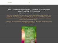 haley-musikschule.de Webseite Vorschau