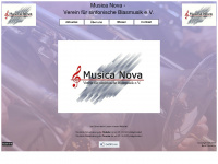 musicanova-wehdel.de Webseite Vorschau