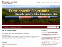 didgeridoo-lexikon.de Webseite Vorschau