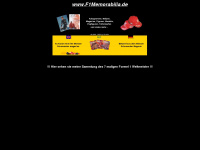 f1memorabilia.de Webseite Vorschau