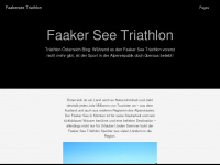 faakersee-triathlon.at Webseite Vorschau