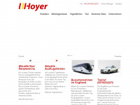 taxi-hoyer.de Webseite Vorschau