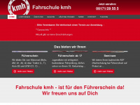 fahrschule-kmh.de Webseite Vorschau