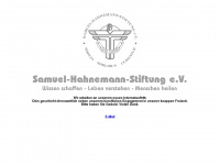 samuel-hahnemann-stiftung.de Webseite Vorschau