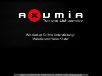 axumia.de Webseite Vorschau