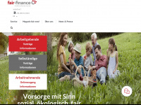 fair-finance.at Webseite Vorschau