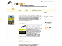 fair-fuels.de Webseite Vorschau
