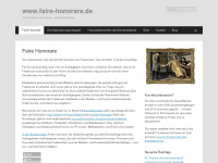 faire-honorare.de Webseite Vorschau