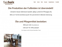 fairholz.at Webseite Vorschau