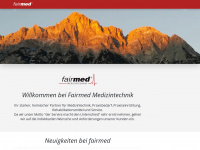 fairmed.at Webseite Vorschau