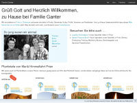 familie-ganter.de Webseite Vorschau