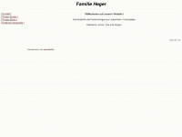 familie-heger.de Webseite Vorschau