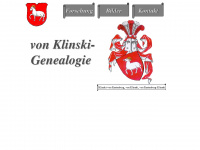 familie-von-klinski.de Webseite Vorschau