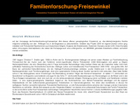 familienforschung-freisewinkel.de Webseite Vorschau