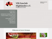vfb-fanclub-highlander.de Webseite Vorschau