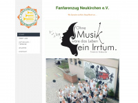 fanfarenzug-neukirchen.de Webseite Vorschau