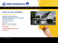farben-tischhauser.ch Webseite Vorschau