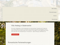 villa-hedwig.de Webseite Vorschau