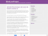 mindloveproject.net Webseite Vorschau