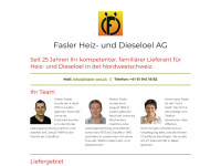 fasler-oel.ch Webseite Vorschau