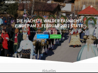 fasnacht-wald.at Webseite Vorschau