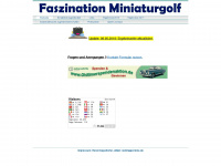 faszination-minigolf.de Webseite Vorschau