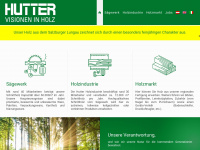 hutter-holz.at Webseite Vorschau