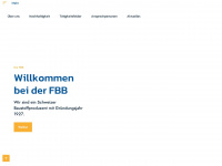 fbb.ch Webseite Vorschau