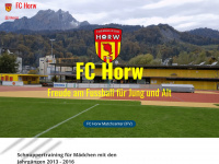 fc-horw.ch Webseite Vorschau