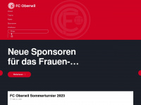 fcoberwil.ch Webseite Vorschau