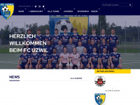 fcuzwil.ch Webseite Vorschau