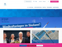 fdp-knonaueramt.ch Webseite Vorschau