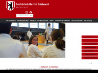 fechtclub-berlin.de Webseite Vorschau