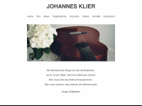 johannes-klier.de Webseite Vorschau
