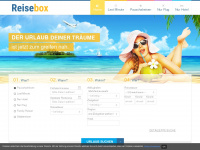 reisebox.de Webseite Vorschau