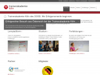 trainerakademie-koeln.de Webseite Vorschau