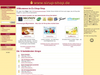 sirup-shop.de Webseite Vorschau