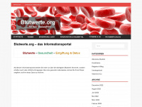 blutwerte.org Webseite Vorschau
