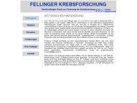 fellinger-krebsforschung.at Webseite Vorschau