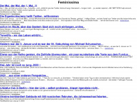 feminissima.de Webseite Vorschau