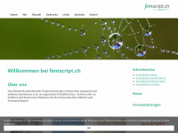 femscript.ch Webseite Vorschau