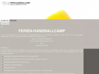 ferien-handballcamp.de Webseite Vorschau
