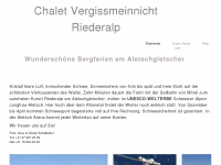 ferienhaus-riederalp.ch Webseite Vorschau