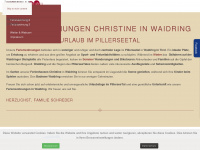 ferienwohnungen-christine.at Webseite Vorschau
