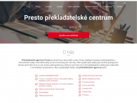 presto.cz Webseite Vorschau